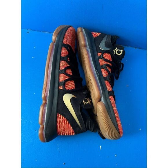 Nike Zoom KD 10 NFS University Red Metallic Gold Black Size 13.5 - Picture 7 of 7